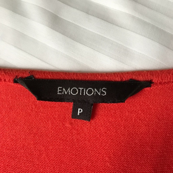 Emotions - Orange Open Sleeveless Cardigan - 3/25$ - Picture 5 of 6